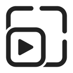 Resize Video SVG Icon